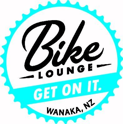 Bike Lounge COG and GET ON IT logo white